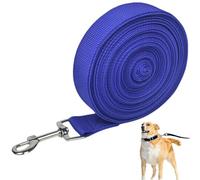 7M Longe pour Chien,Laisse de Dressage étanches pour Chiens, Laisse pour Chien avec Mousqueton Verrouillable,Durable et Léger,Bleu,pour Chiens de Petites à Grandes Taille