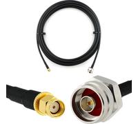7m RP-SMA mâle vers N mâle (tête hexagonale) Câble coaxial - 7 mètres de câble d'extension d'antenne à faible perte HF-240 (équivalent LMR 240) - pour routeur WiFi Antenne Wireless RF WLAN Radio Modem
