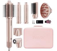 7MAGIC 7 en 1 Air Styler, Sèche-cheveux Ionique, Brosse Soufflante, Lisseur, Fer à Friser Automatique, Ensemble de Coiffure Multifonction Professionnel, sans Dommage Thermiqu, avec Boîte de Voyage
