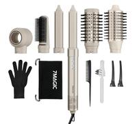 7MAGIC Air Styler 6 en 1, Sèche Cheveux Ionique, Boucleur a Cheveux Automatique, Brosse Soufflante, Brosse Lissante, Sans Dommages De Chaleur, avec Sac De Voyage, pour Les Occasions Spéciales