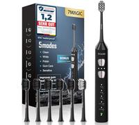 7MAGIC Brosse à dents électrique sonique, 180 jours d'autonomie, Noir