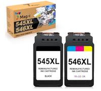 7Magic PG-545XL CL-546XL Remplacement pour Cartouche Canon 545-546 pour Cartouche Encre Canon 545 et 546 XL pour Canon Pixma TS3450 TS3350 TS3150 TR4550 TR4650 MG2550S MG3050 MX495 (Noir, Couleur)