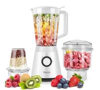 7MAGIC Robot de Cuisine Multifonctions - Blender 3-en-1 600W pour Mélanger, Hacher et Broyer - 2 Vitesses avec Fonction Impulsion