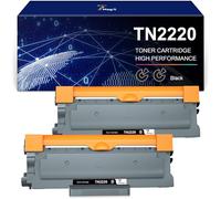 7Magic TN2220 Cartouche de Toner Compatible pour Brother TN2220 TN2010 Toner pour Brother MFC-7360N DCP-7055 HL-2130 DCP-7060D MFC-7460DN HL-2240 HL-2250DN DCP-7070DW DCP-7055W FAX-2840 (Noir, 2-Pack)