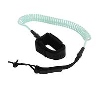 7mm 10Ft Surfing Foot Rope Corde de Cheville Ajustable en TPU Élastique avec Attaches Acier Inoxydable - Sécurité et Confort pour Paddle, Surf et Longboard Femme Homme Enfant (Bleu clair transparent)