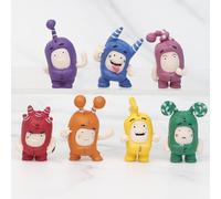 7pc Anime Cartoon Oddbods Cute Toys Poupées en PVC Figurines de collection