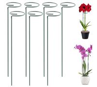 7pcs 16 pcs de Support de Plante, Porte-Tige étanche pour la Tige métallique pour l'orchidée intérieure à Pivoine Rose Tomate