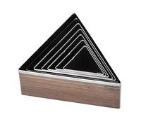 7pcs 20 50 mm Triangular Cuir Cuting Dies Set, Speed Steel Material, DIY Le cuir Craft Moule de coupe, à utiliser avec du marteau, un outil pratique pour la sangle de montre et