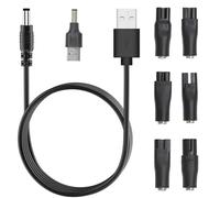 7PCS 5V USB C Chargeur pour Rasoir, Câble Universel pour Différentes Marques de Rasoir Kit de chargeur de rasoir avec câble de charge TypeC pour Rasoir électriques Philips Remington Tondeuse Cheveux