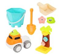 7pcs Beach Toys Fun Cartoon Digger Games Shovel Beach Toy Set