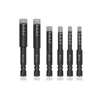 7pcs Black Diamond Drill Bits Set Compatible Granite Ceramic 5/6/8/10/12/14/16mm