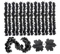 7pcs Black Garland Halloween 39in Life Lifelike Flexible Black Leaf Garland Artificial Empilable Sanging Vines Decorations Halloween pour la Maison, Le Mariage, la fête |