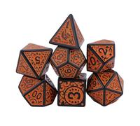 7pcs Dices Acryliques Multiples Côté Différent De Taille Numérique Kids Educational Toy Bricolage Jeu Jeu De Plateau