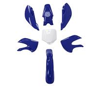 7pcs Dirt vélo kit de carénage en Plastique Body Work Fairing Set Set Accessoires de Moto Remplacement pour klx110 kx65 Red Abs Flmage en Plastique de Conception élégante (B (Blue))