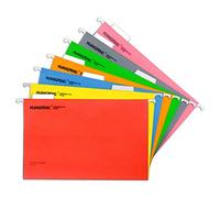7Pcs Dossier Suspendu A4 Organisateurs à Suspendre pour Dossier Chemises Cartonnées Dossier de Fichiers en Papier Porte de Document pour Bureau Ecole Maison 7Couleurs 24.3 x 34.5 cm