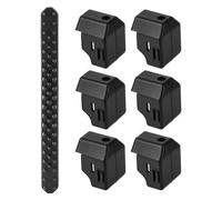 7pcs Ensemble Brosse Buse & Chaussette Silicone pour Kobra X, 300°C Résistant Chaleur Manchon Hotend Couverture Auto-Adhésif Nettoyeur Buse pour Kobra X Accessoires Imprimante 3D (Noir)