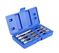 7Pcs Ensemble de Manche en Forme de T Torx Bit Set de Douilles avec Boîte en Plastique Bleue 3 / 8inch -LAV
