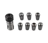 7PCS ER11 Spring Collet Set with 5mm Motor Shaft Holder, ER11 1-7mm Collets for CNC Milling Drilling Boring and Sculpture, Compatible with Standard ER Collet Chucks