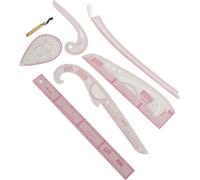 7pcs French Curve Règle en PVC transparent CM MM haute précision Langable Set de couture pour le bricolage -Dressmaking -artisanat