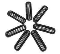 7pcs Grille Avant Inserts En Clip-in Grille Garde Couverture De Remplacement Pour Unlimited Off Road 2 & 4 Portes 2007-2018 Rubicon Sahara Sports JK JKU Noir