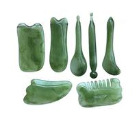 7pcs Gua Sha Massage Tool Natural Resin Guasha Board Stracing Massage Tool Corps Massage Tool Board