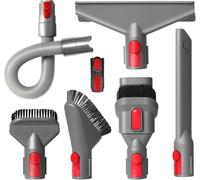 7PCS Kit Accessoires pour Dyson V15 V11 V10 V8 V7 Aspirateur, Brosse de Rechange Compatible avec Dyson, pour Maison, Bureau, Sièges de Voiture Flexible Extensible et brosses à Bec Multifonction