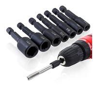 ExcLent 7Pcs M4-M14 Adaptateur Pour Douille À Tarauder 1/4 Pouce Tige Hexagonale Machine Robinet Carré Filetage Conducteur Adaptateur Pour Perceuse Électrique