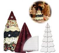 7PCS Règle de Couture FONGWAN pour Sapin de Noël à Coudre à la Main DIY, 15 Pouces G