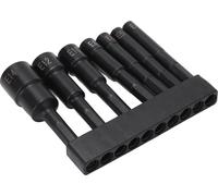 7PCs set Hexagonal Plum Blossom Socket Chuck 1/4in Dia E4 E5 E6 E8 E10 E12 E14 CRV Anti Theft Screw Wrench