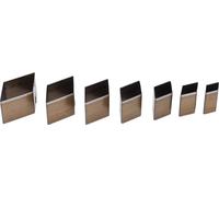 7pcs Tampon de coupe en cuir avec acier à haute teneur en carbone -Forme Rhombus Moisissure d'usine simple -DIY -Outils d'artisanat