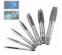 7pcs Taraud à Filetage Métrique coffret tarauds et filières M3-M12 Ensemble de Mèches de Taraudage à Vis Ensemble de Forets et de Tarauds Combinés Outil de Tarauds de filetage à la fraise