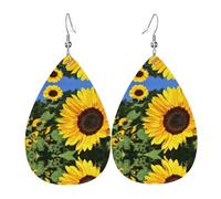 7qwpvc-500-772152fce0eb9ca91e3d5224255a2 Les boucles d'oreilles en cuir en forme de goutte pour femme conviennent pour les fêtes, les fêtes de vacances et les cadeaux., taille unique