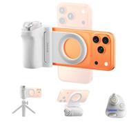 7RYMS 7Rig G1 Poignée magnétique pour smartphone pour iPhone et Android | Télécommande Bluetooth amovible, filetage 1/4", poignée MagSafe pour selfie, vlog, enregistrement vidéo, blanc