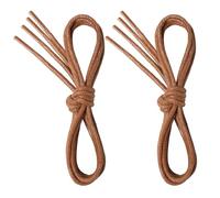 7STROBBS 2 Paires de Lacets Chaussures Ronds Cirés, 2.5mm Fins Oxford Lacet pour Brogue et Derby, Chaussures et Bottes en Cuir Lacets pour Femme ou Homme, Marron Clair 160 cm