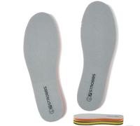 7STROBBS Semelles Chaussures Confort pour Femme Homme, Semelle Mémoire de Forme Porter les Deux Côtés, Doux, Respirant et Déodorant, 1 Paire de Sport Semelles, Gris 43EU
