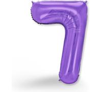 7Th Birthday Balloon \ Balloon Number 7 In Purple \ 7Th Birthday Decoration For Girl Or Boy \ Inflatable With Helium \ For A Dazzling Celebration \ Balloon 7 Purple