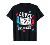 7th Birthday Boy Level 7 Unlocked 7 Year Old Birthday Gaming T-Shirt Graphique avec Valeur