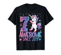 7th Birthday Unicorn Outfit for 7 Year Old Girls Since 2019 T-Shirt