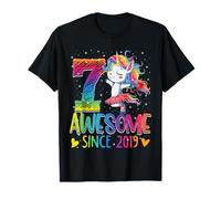 7th Birthday Unicorn Outfit for 7 Year Old Girls Since 2019 T-Shirt