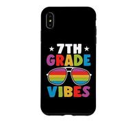 7th Grade Back to School Sunglasses Vibes Retro First Day Coque pour iPhone XS Max