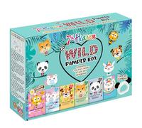 7th Heaven Go Wild Pamper Box Coffret cadeau de soins de la peau - 6 masques d'animaux imprimés et 1 bandeau panda pour enfants