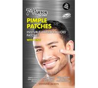 7th Heaven Lot de 24 patchs à boutons invisibles hydrocolloïdes pour homme avec zinc