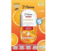 7th Heaven Lot de 5 masques nutritifs en feuille de vitamine C avec acides aminés. Masques en feuille de sérum Vit C. Ensemble de soins de la peau végétaliens - Véritable masque facial 7th Heaven