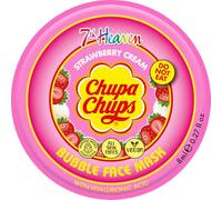 7th Heaven x Chupa Chups Masque à bulles (crème à la fraise) Masque exfoliant à peler avec acide hyaluronique, végétalien - Véritable masque 7th Heaven pour soins de la peau