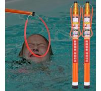 7UIYgtyO LNN Crochet de Sauvetage de Piscine Poteau de Sauvetage avec Crochet de sécurité - Canne de Sauvetage d'urgence for piscines et quais, Conception réglable nageurs noyés