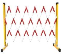 7UIYgtyO LNNW Barricades rétractables Barricade rétractable Barricade de sécurité Pliante Barricade de sécurité portative for Le Blocage Rapide des Routes pour Les allées, Les Routes(Rosso,1.2 * 3m)