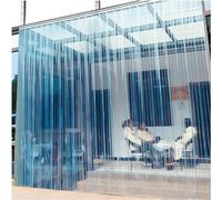7UIYgtyO LNNW Rideau à Lanières Transparent Rideau de Porte en Bande PVC, Rideau en Bande en Plastique Transparent Suspendu for Salle de congélateur, Facile à Installer(2.5mm,1.05x2.5m)