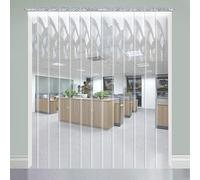 7UIYgtyO LNNW Rideau à Lanières Transparent Rideau de Porte Transparent en PVC, 0,15 X 3 m (LXH), épaisseur 2,1 mm, Personnalisable, for Couloir de Bureau de Chambre à Coucher