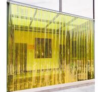 7UIYgtyO LNNW Rideau à Lanières Transparent Transparen Industrievorhangt, PVC Streifen Vorhang, Bausatz Komplett Vormontiert, for Dekoration Gesch(1.8X2M)
