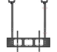 7UIYgtyO LNNW Support TV Mural orientable Support de Montage TV au Plafond réglable, Support TV, Support Mural TV, Support TV inclinable réglable à Double Barre, Peut contenir jusqu'à 176 lb/80 kg